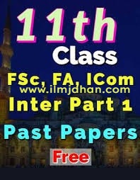 1st Year Past Papers Federal Board pdf